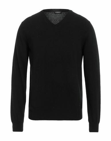 Dondup Man Sweater Black Merino Wool Cover