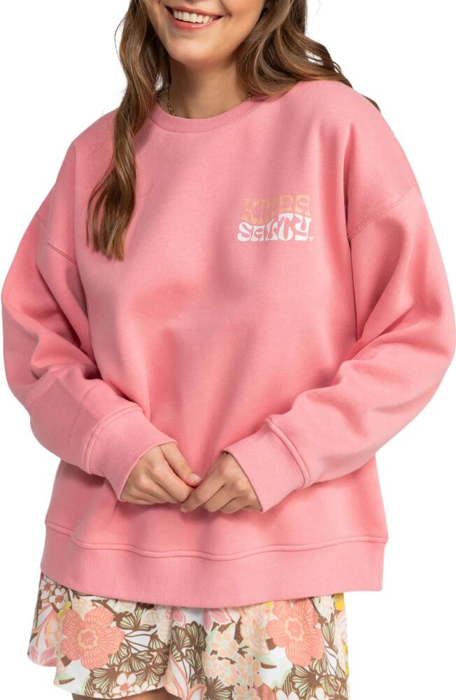 Roxy Morning Hike Graphic Sweatshirt in Mauve Glow Cover