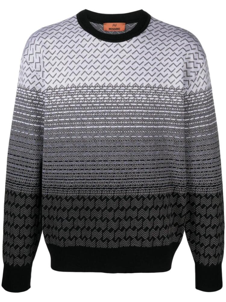 Missoni chevron-knit jacquard jumper - Grey Cover