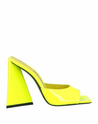 The Attico Woman Sandals Yellow Textile fibers Cover