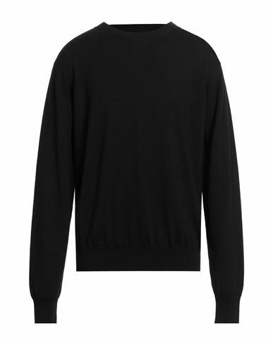 Oamc Man Sweater Black Wool, Cotton Cover