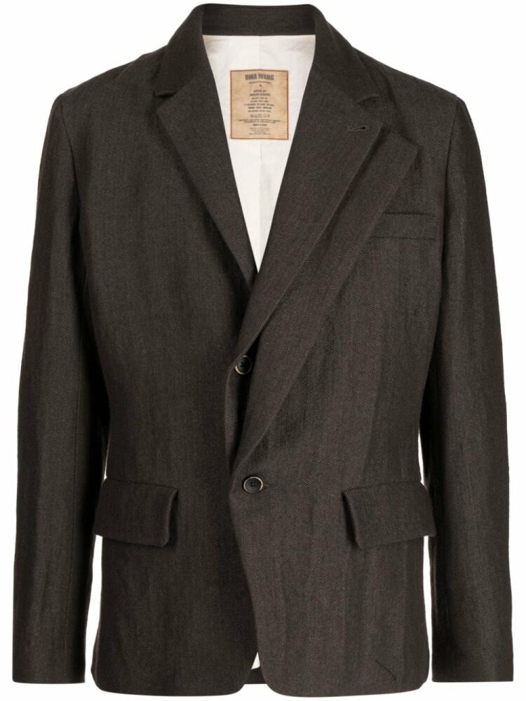 Uma Wang Jerrion single-breasted blazer - Brown Cover