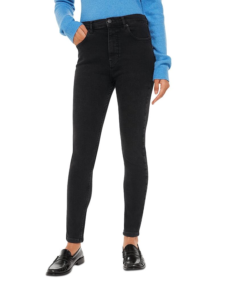 Whistles Stretch Sculpted Skinny Jeans in Black Cover