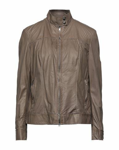 Salvatore Santoro Woman Jacket Khaki Ovine leather Cover