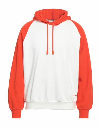 Sunnei Man Sweatshirt Orange Cotton Cover