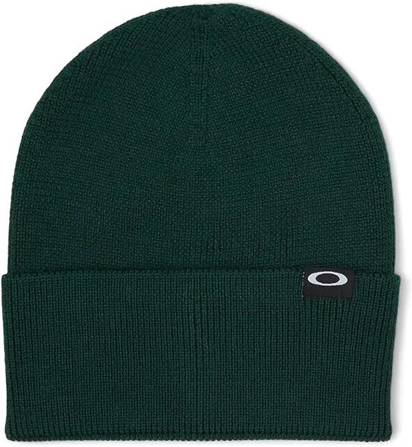 Oakley Cuffed Ellipse Recycled Beanie (Hunter Green (Helmet)) Caps Cover