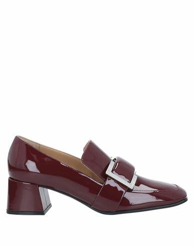 Sergio Rossi Woman Loafers Burgundy Leather Cover