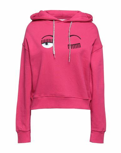 Chiara Ferragni Woman Sweatshirt Fuchsia Cotton Cover