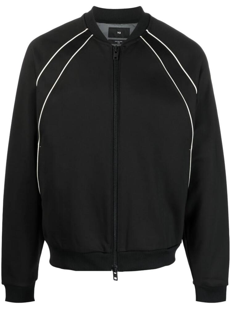 Y-3 zip-up long-sleeved jacket - Black Cover