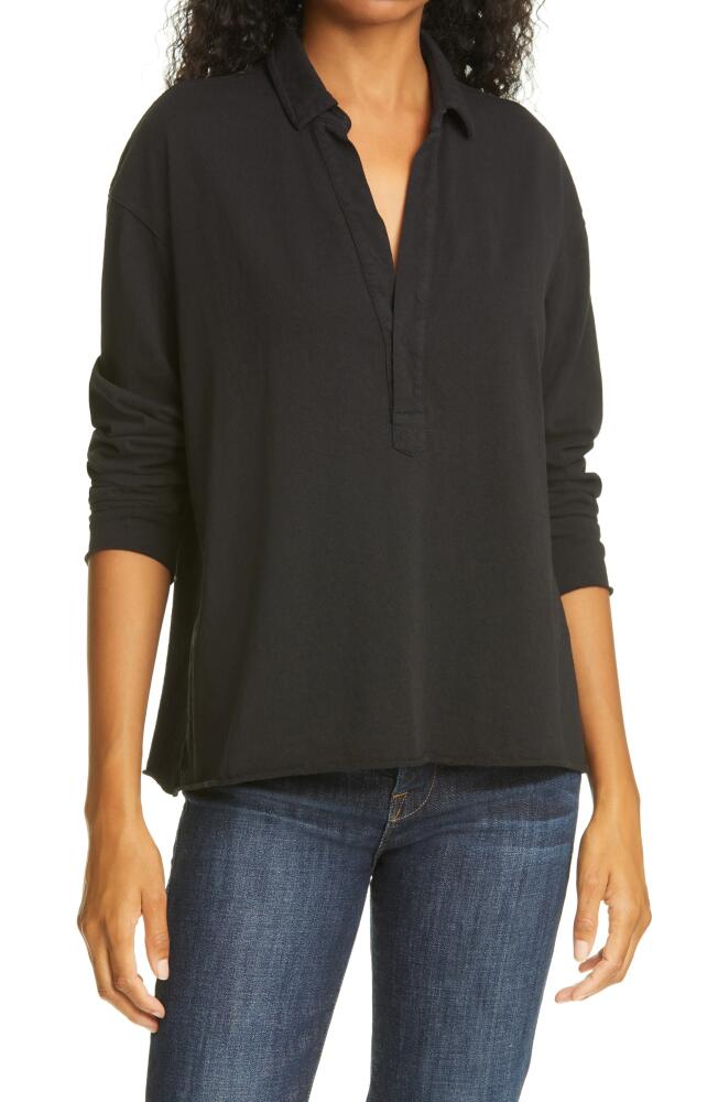 Frank & Eileen Patrick Popover Henley in Black Cover