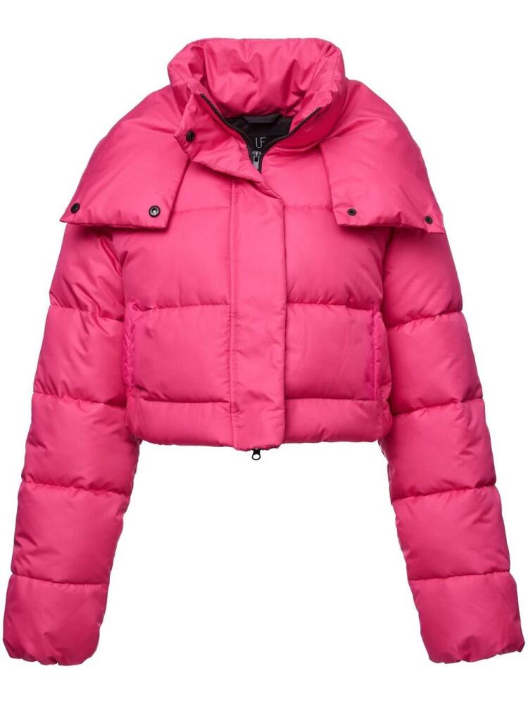 Unreal Fur Phaedra cropped padded jacket - Pink Cover