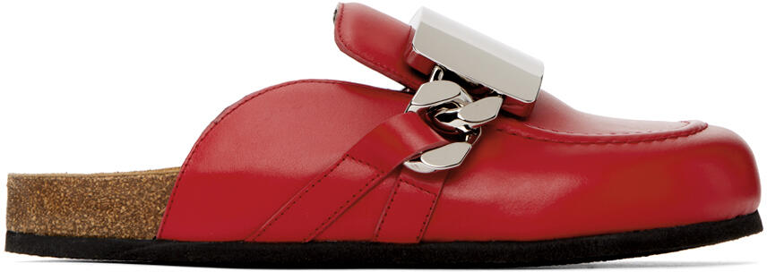 JW Anderson Red Gourmet Chain Mules Cover