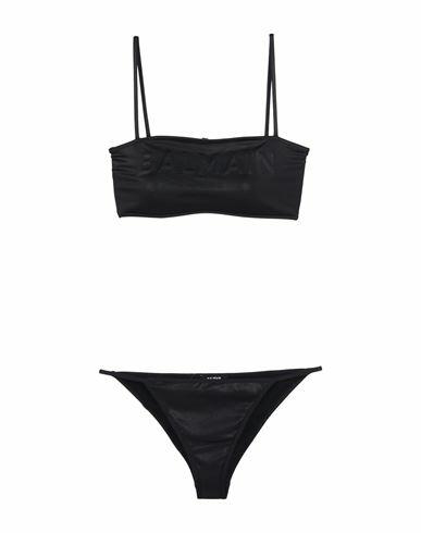 Balmain Woman Bikini Black Polyamide, Elastane Cover