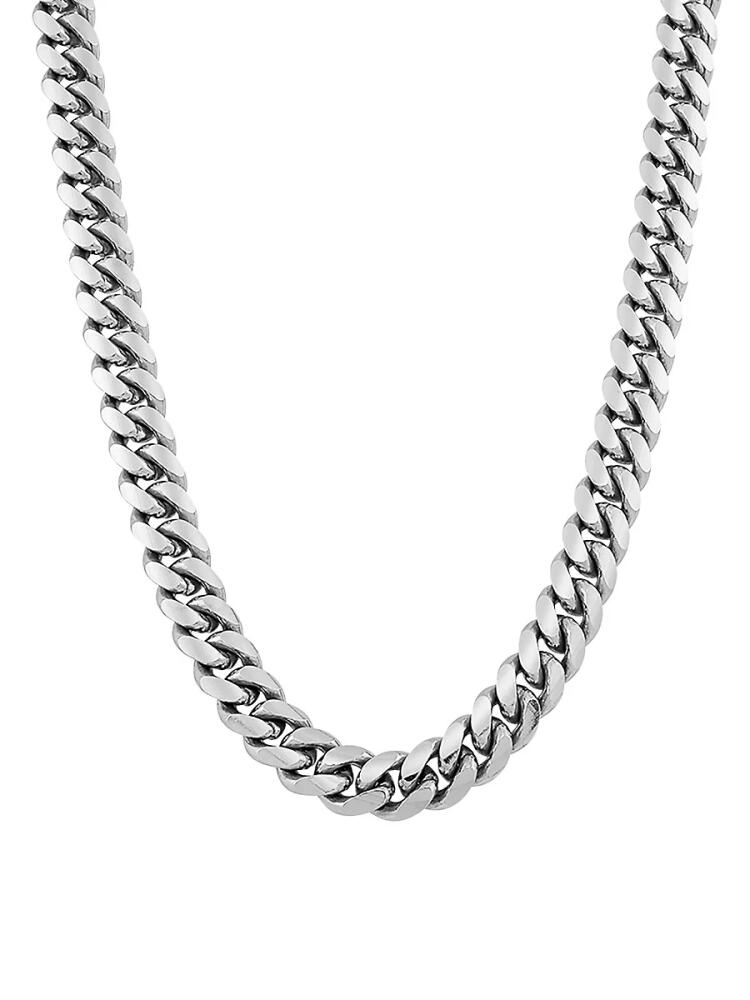 Saks Fifth Avenue Made in Italy Men's Sterling Silver Cuban Chain Necklace/26" Cover