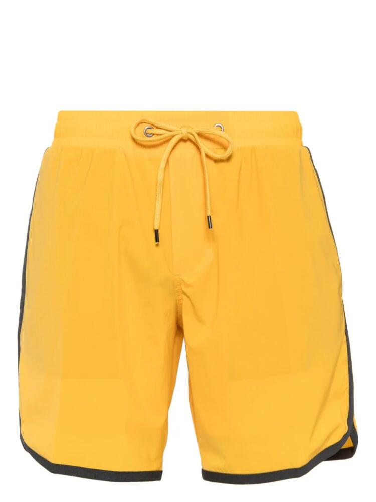 James Perse curved hem boardshorts - Yellow Cover