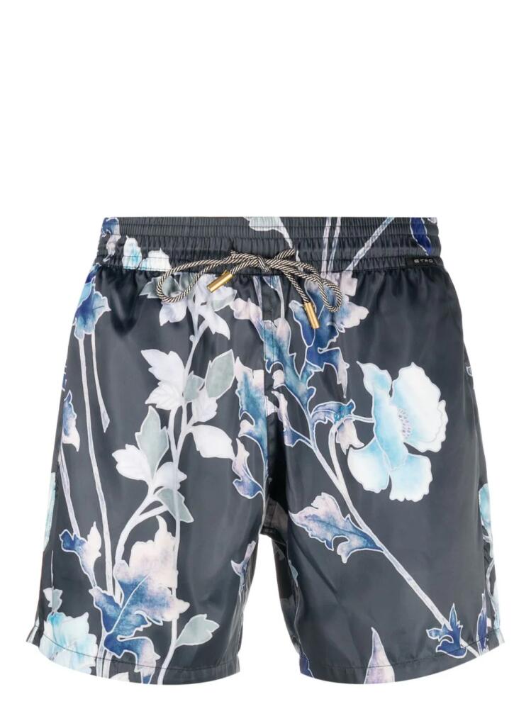 ETRO floral-print swim shorts - Blue Cover