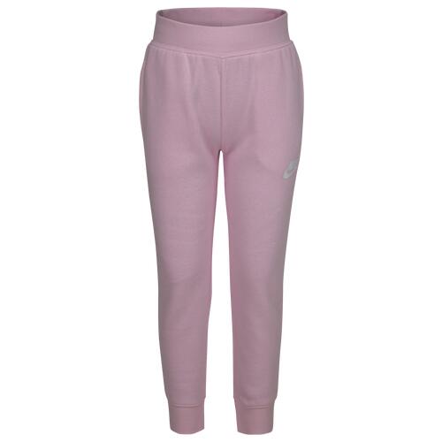 Nike Club Fleece Joggers - Girls' Preschool Pink/White Cover