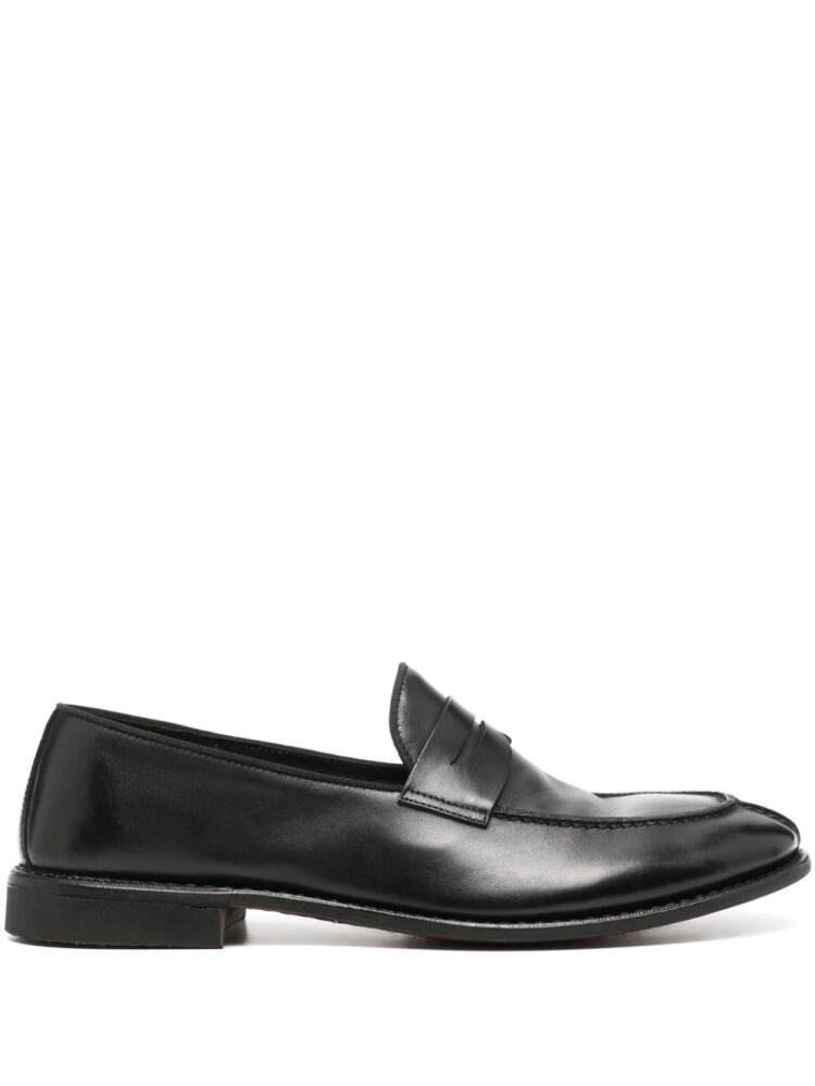 Alberto Fasciani Homer leather loafers - Black Cover