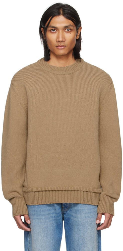 Maison Margiela Tan Patch Sweater Cover