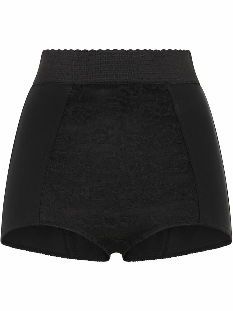 Dolce & Gabbana high-waisted satin briefs - Black Cover