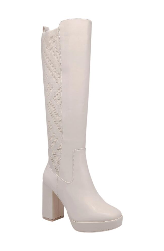 MIA Elisenda Knee High Platform Boot in Bone Cover