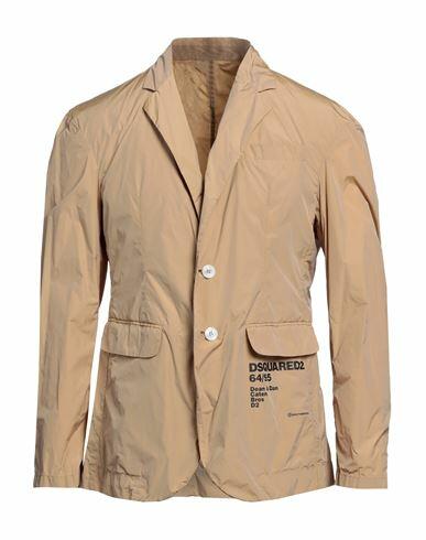 Dsquared2 Man Blazer Sand Polyester, Polyamide Cover