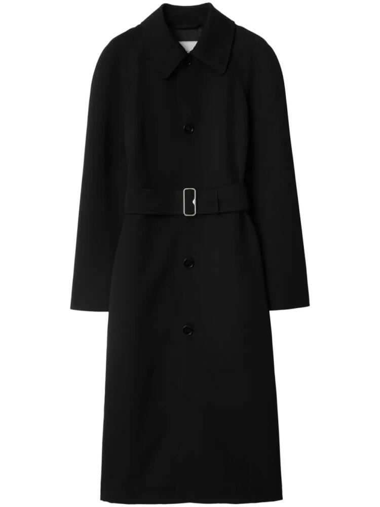 Burberry single-breasted wool coat - Black Cover