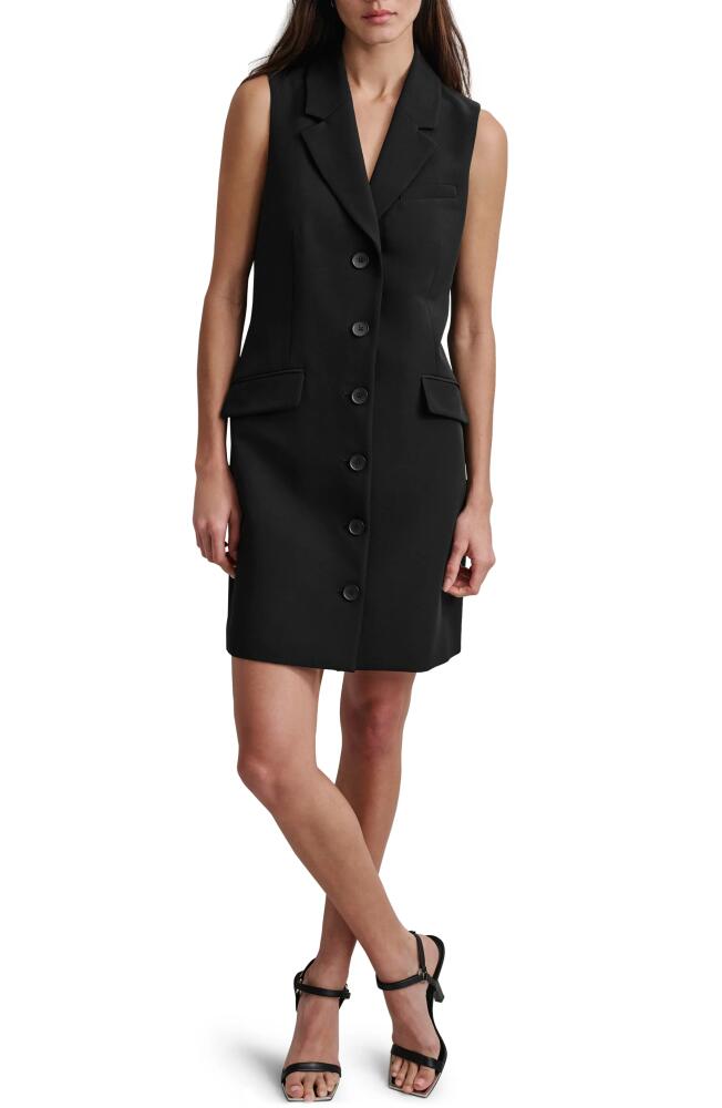 DKNY Sleeveless Coat Dress in Black Cover