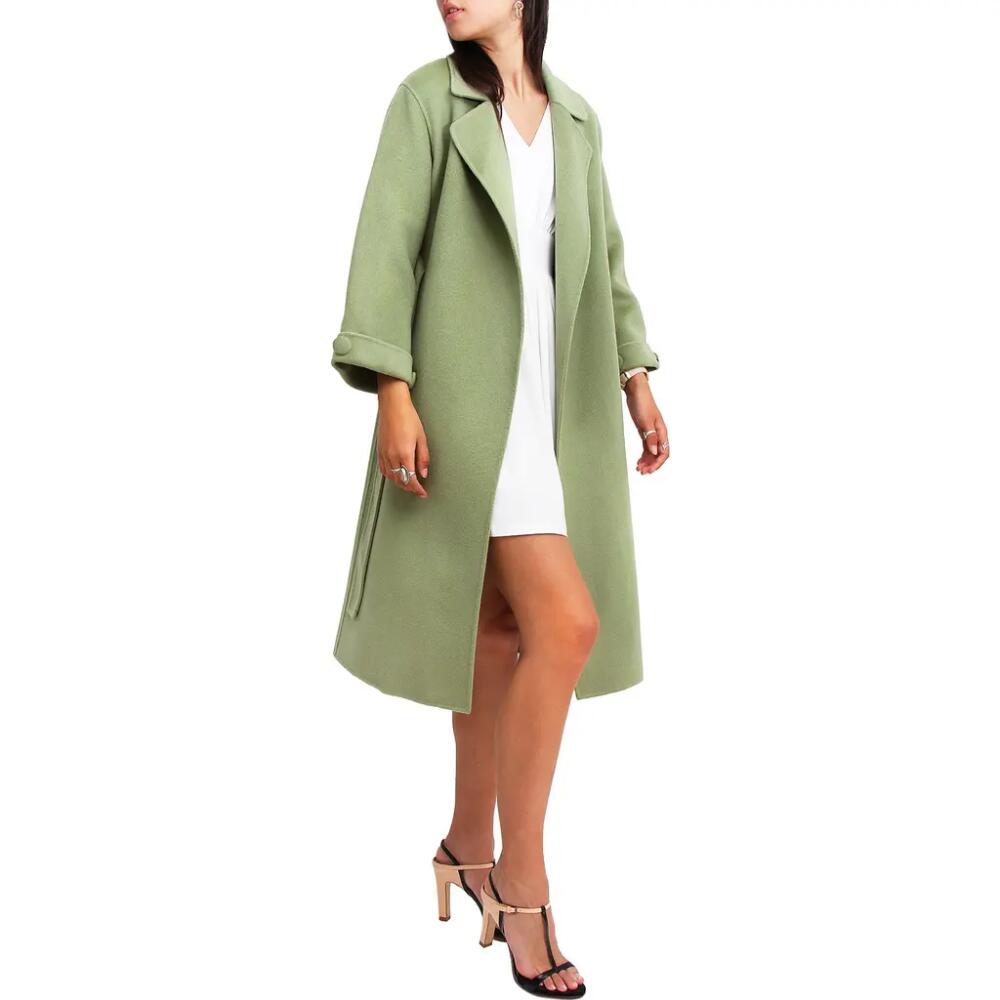 Belle & Bloom Stay Wild Wool Coat in Green Cover