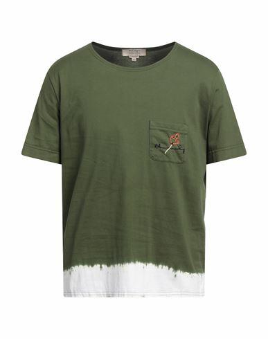 Nick Fouquet Man T-shirt Military green Cotton Cover