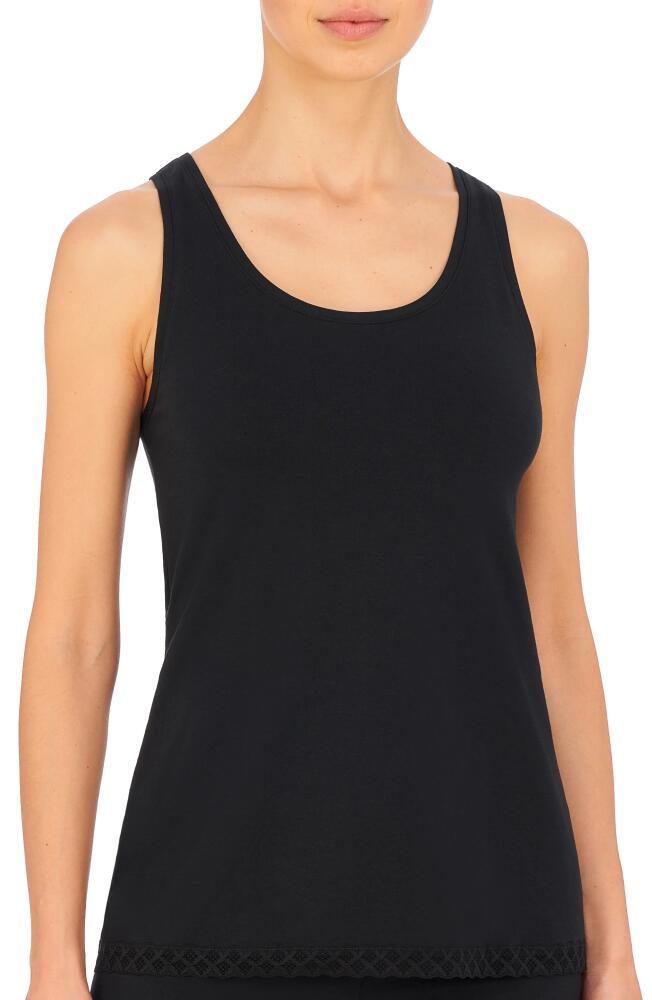 Natori Bliss Stretch Cotton Tank in Black Cover