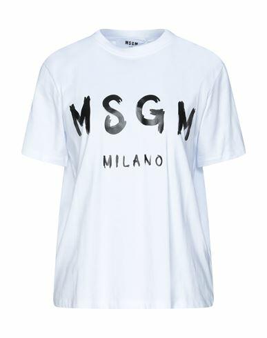 Msgm Woman T-shirt White Cotton Cover