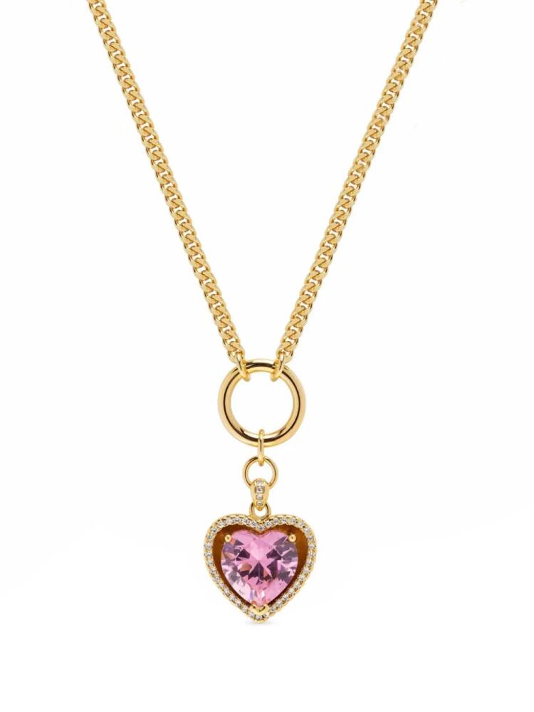 Nialaya Jewelry heart-pendant gold-plated necklace Cover