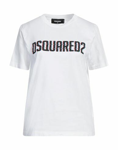 Dsquared2 Woman T-shirt White Cotton Cover