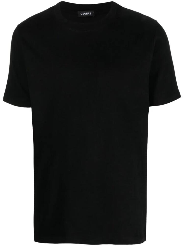 Cenere GB round-neck cotton T-shirt - Black Cover