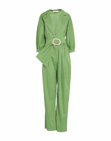 Jijil Woman Jumpsuit Green Cotton, Polyamide, Elastane Cover