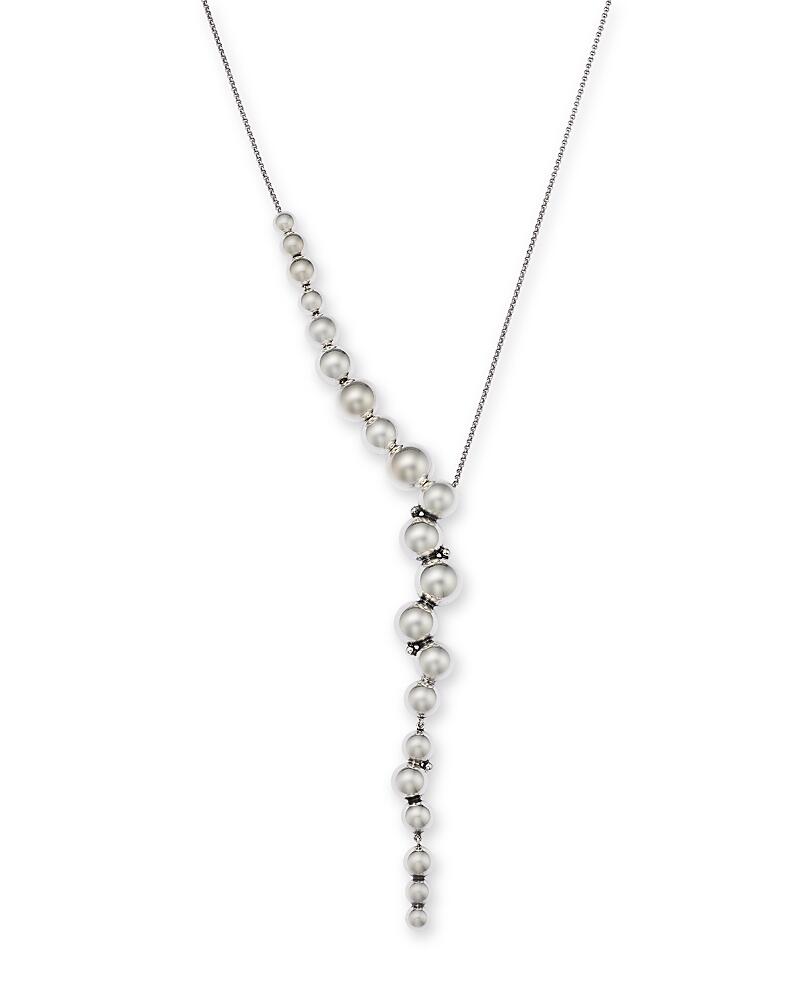 Georg Jensen Sterling Silver Moonlight Grapes Ball Cluster Lariat Necklace, 17.32 Cover