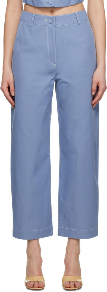 ANNA QUAN Blue Ronnie Trousers Cover