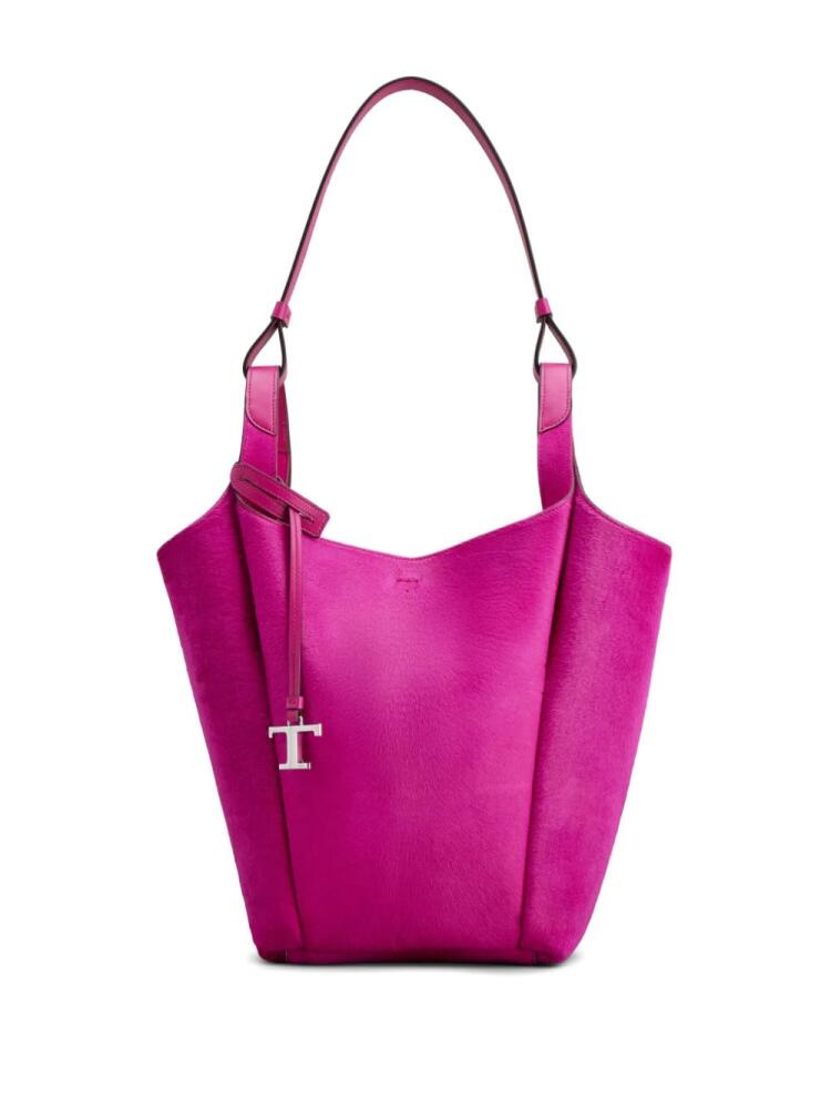 Tod's calf-hair bucket bag - Pink Cover