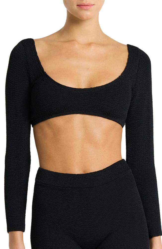 BOUND by Bond-Eye Cover-Up Crop Top in Black Eco Cover