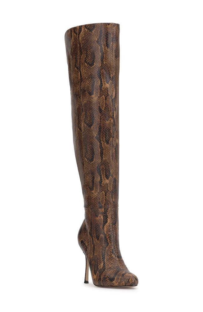 Jessica Simpson Nicolosi Over the Knee Boot in Dark Tan Cover