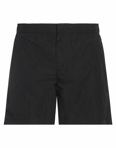 Ten C Man Shorts & Bermuda Shorts Black Polyamide, Cotton Cover