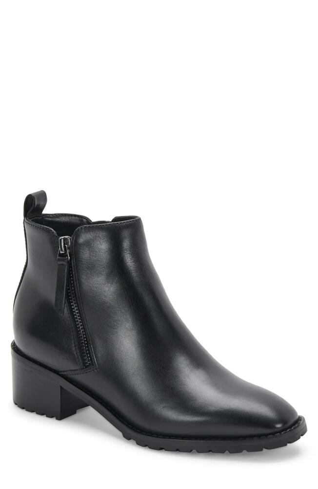 Blondo Samara Waterproof Leather Bootie in Black Leather Cover