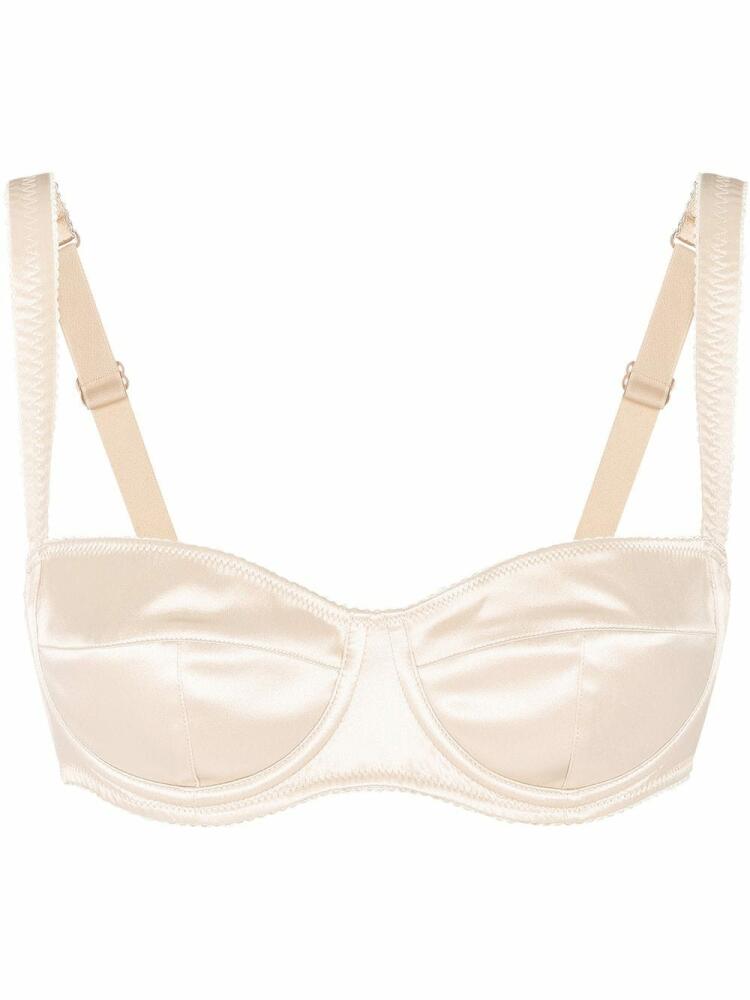 Dolce & Gabbana satin balconette bra - Neutrals Cover