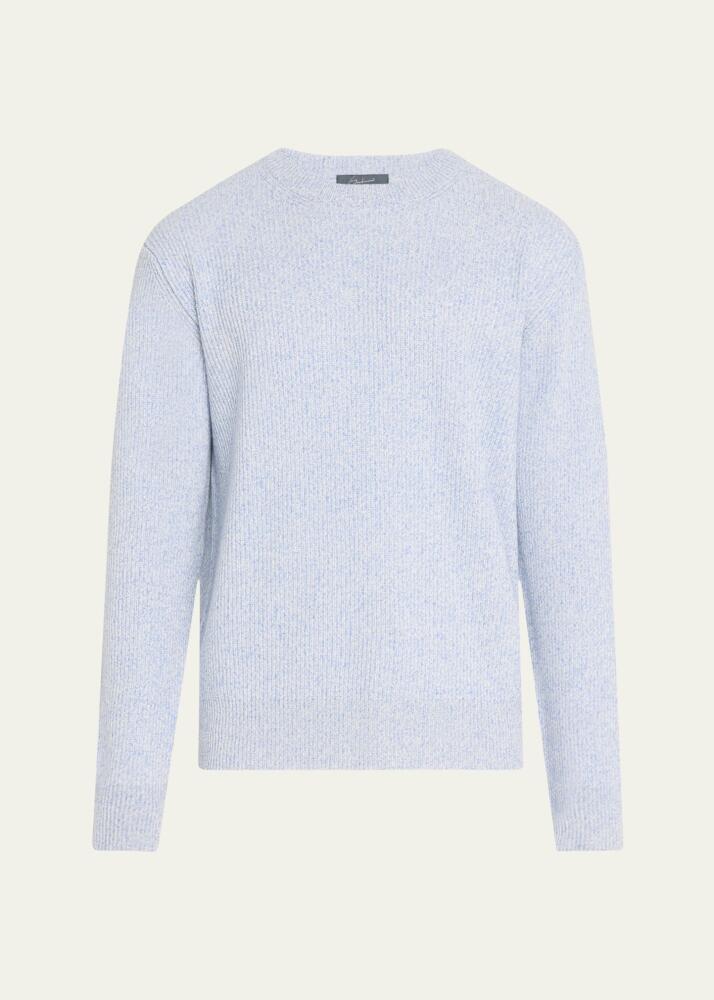 Bergdorf Goodman Men's Watercolor Twist Cashmere Crewneck Sweater Cover