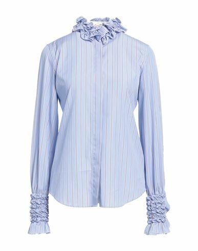 Le Sarte Pettegole Woman Shirt Blue Cotton Cover