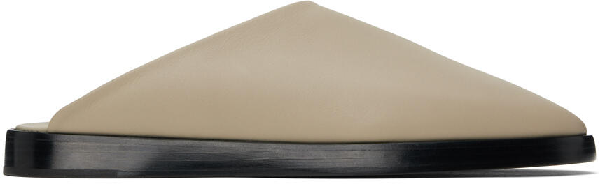 Fear of God Taupe Backless Mules Cover