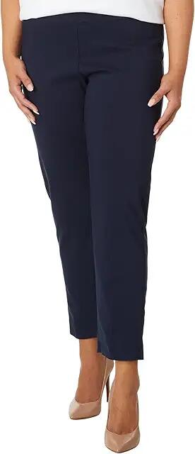 Krazy Larry Plus Size Pull-On Ankle Pants (Navy) Women's Dress Pants Cover