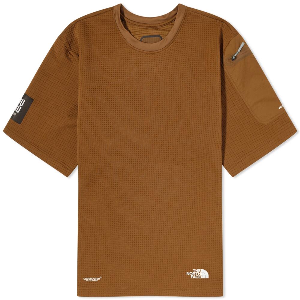 The North Face Men's x Undercover Soukuu Dot Knit T-Shirt in Sepia Brown Cover