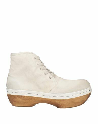 Maison Margiela Man Ankle boots Off white Textile fibers Cover